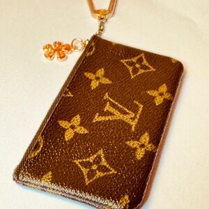 Louis Vuitton Gold and Brown Monogram Key Holder